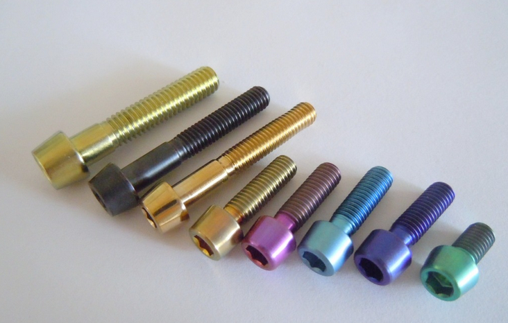 Bicycle Titanium Bolt Colorful Button Head GR5 Ti-6Al-4V